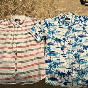 Two button up shirts